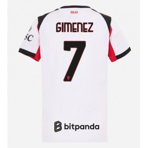 Fotbalové Dres AC Milan Santiago Gimenez #7 Dámské Venkovní Oblečení 2025-26 Krátký Rukáv
